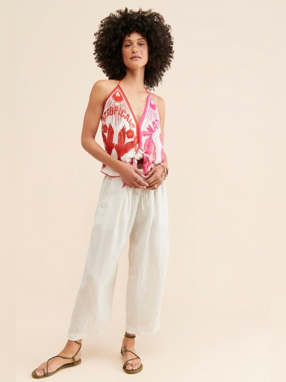 Farm Rio Tropical Dream Halter Top